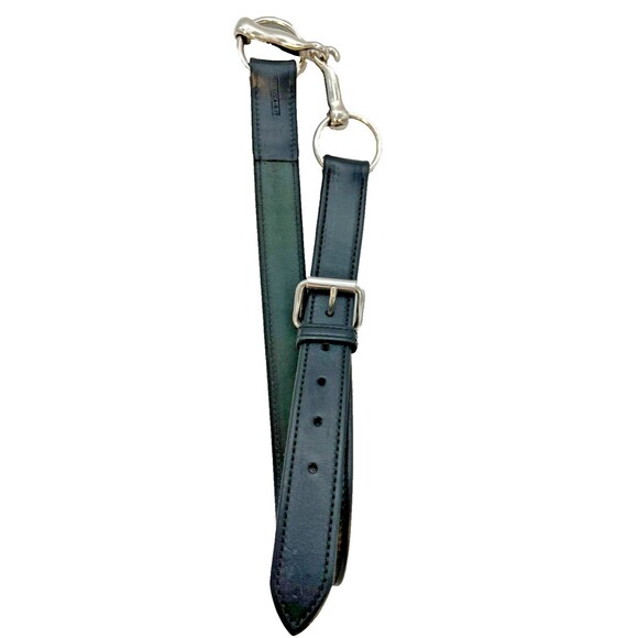 Rebecca Ray Belt Size 34 Black Snaffle BIT Bridle Equestrian Leather USA main image 3